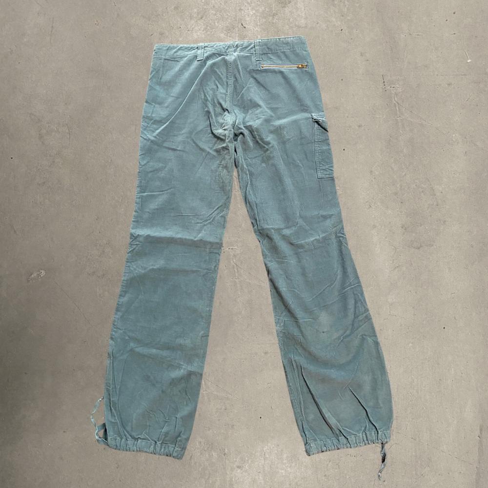 2000s Teal Corduroy Utility Pants