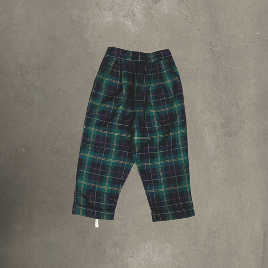 Plaid Forrest Green Bottoms 3T