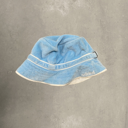 Baby Blue Velour  Bucket Hat