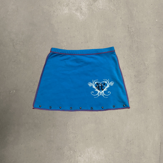 Blue Studded Rocker Skirt 4T