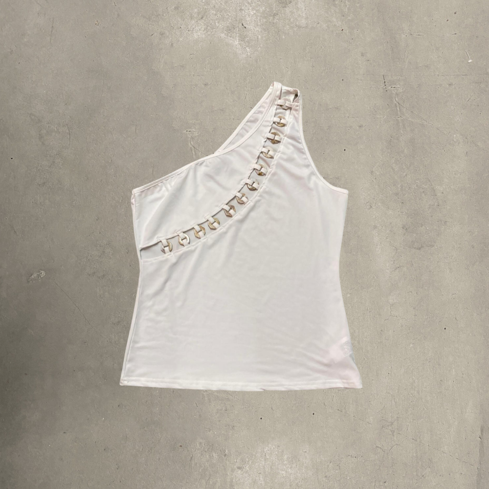 One Shoulder Cut Out Tank