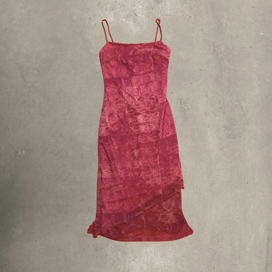 Vintage Pink Mesh Dress