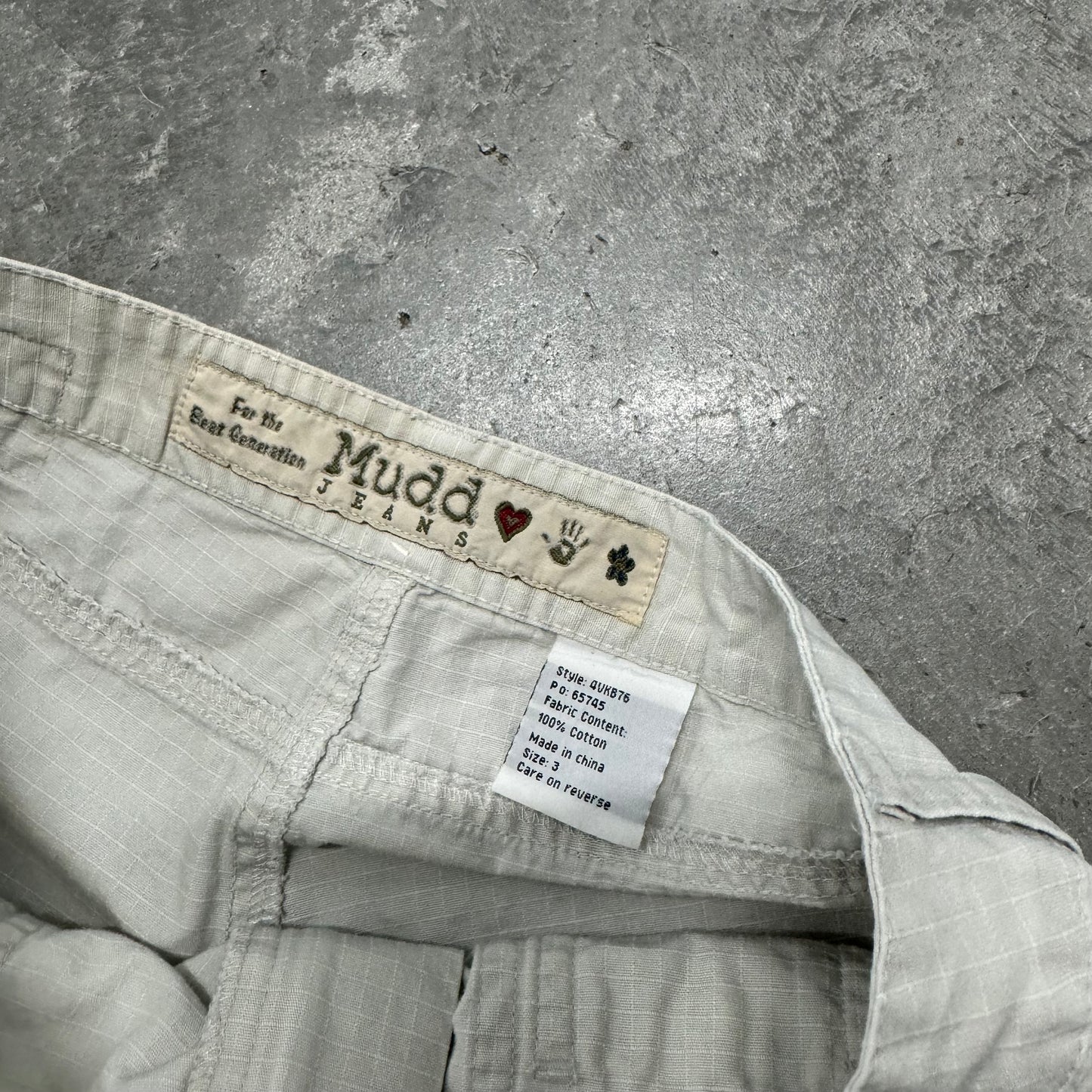 Vintage Tan Cargo Mini Shorts