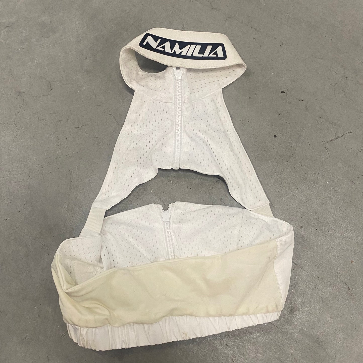 White Motor Sport Cropped Halter
