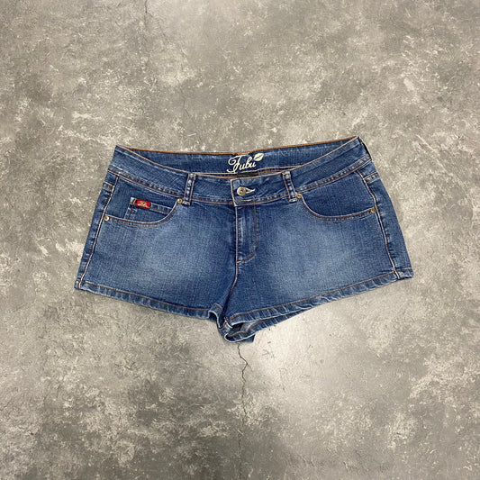 Plus Size DARK Wash Jean Mini Shorts