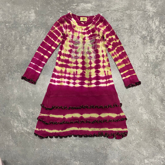 Vintage Tye Dye Butterfly Dress 5/6T