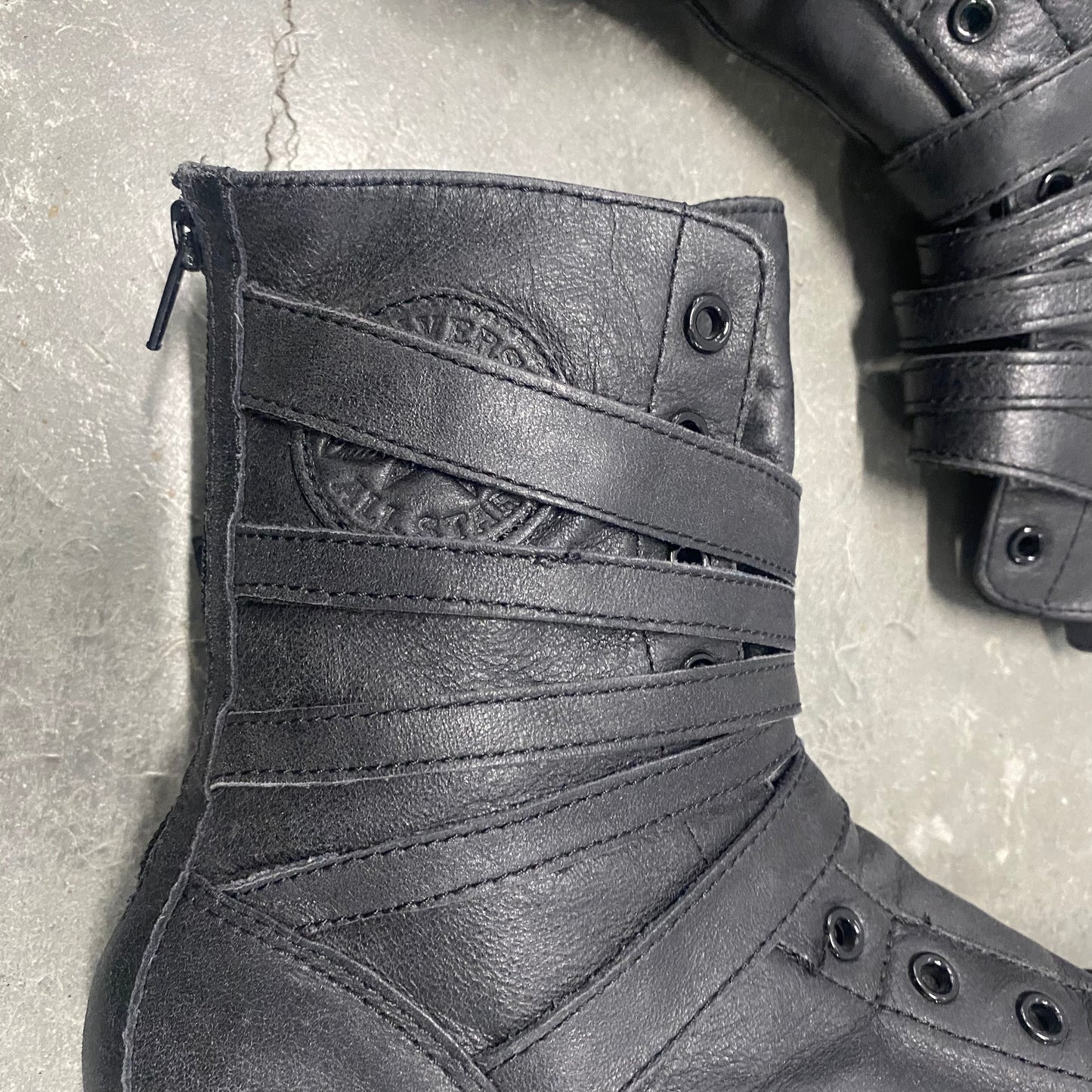 Black Belted Converse High Top 7 1/2 W