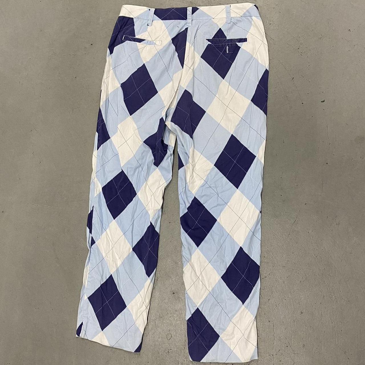 Blue Argyle Pants