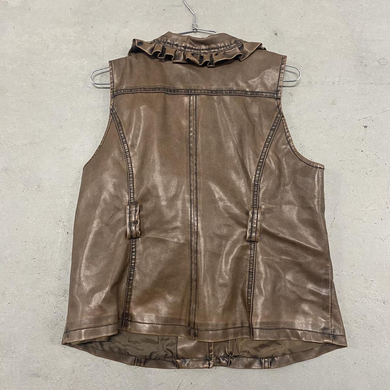 Plus Size Brown Gothic Vest