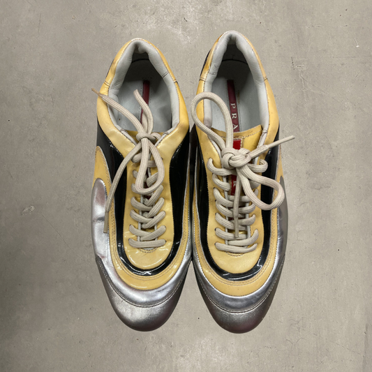 Prada Silver/Yellow Runners