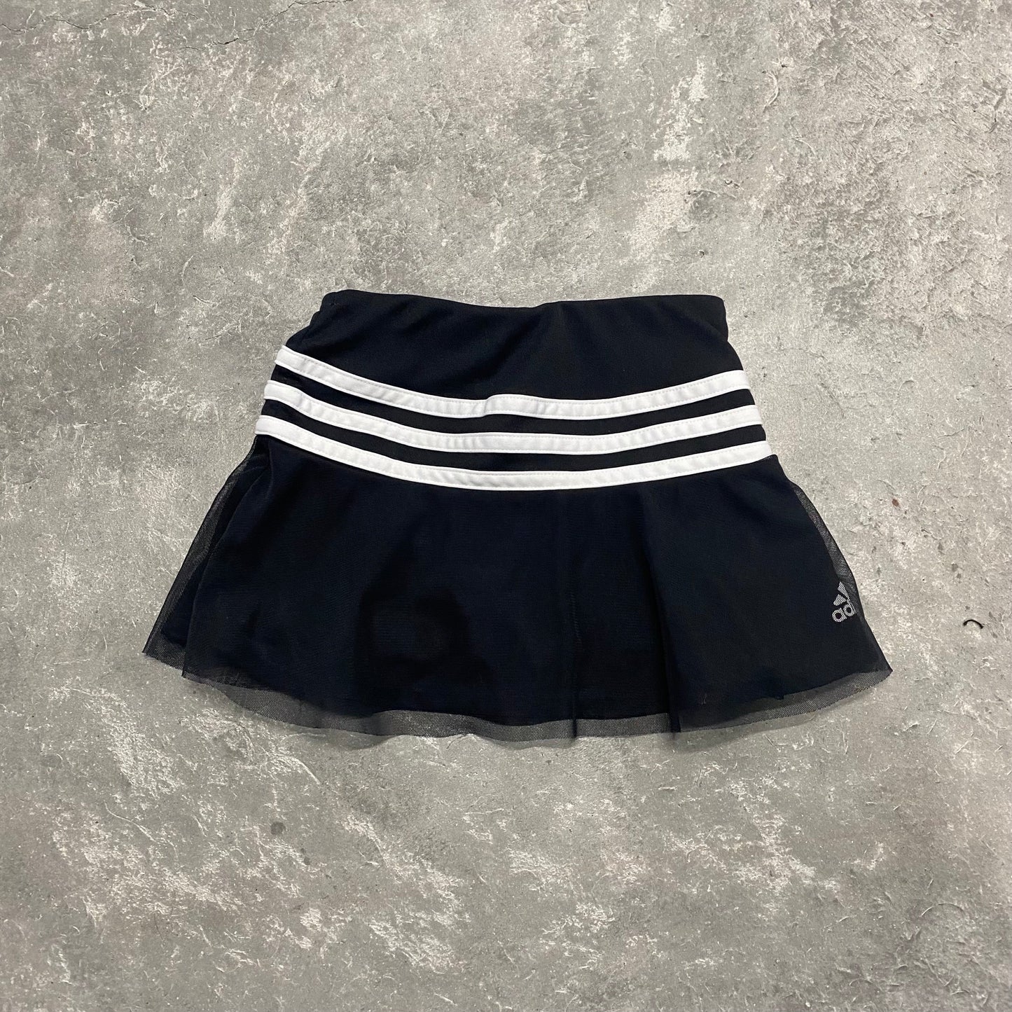 Upcycled Adidas Velour Cropped Top W/Adidas Skort Set