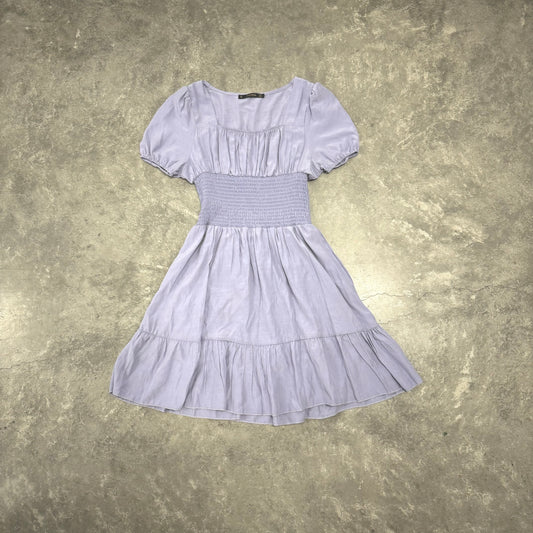 Lavander Ruched Picnic Dress