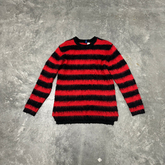 Red Stripped Mohair Sweater