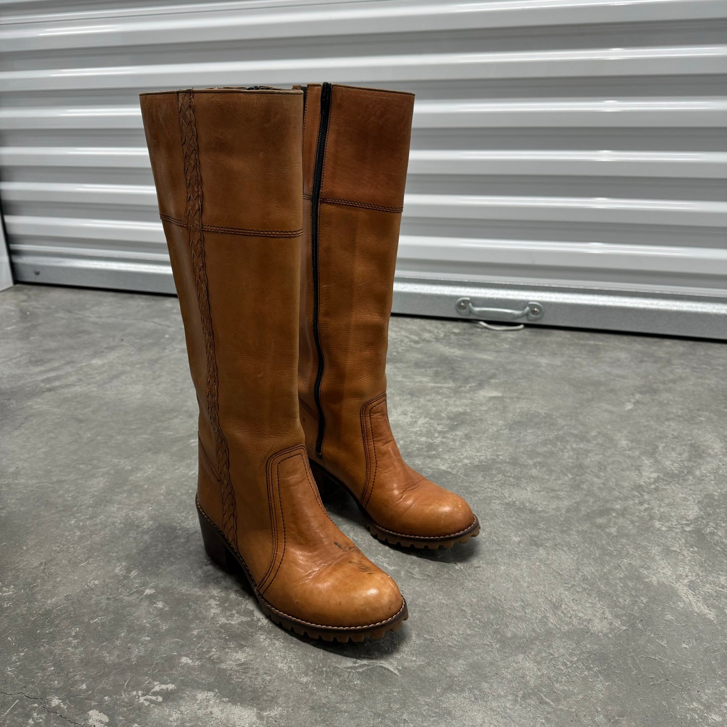 Leather Light Brown Boots