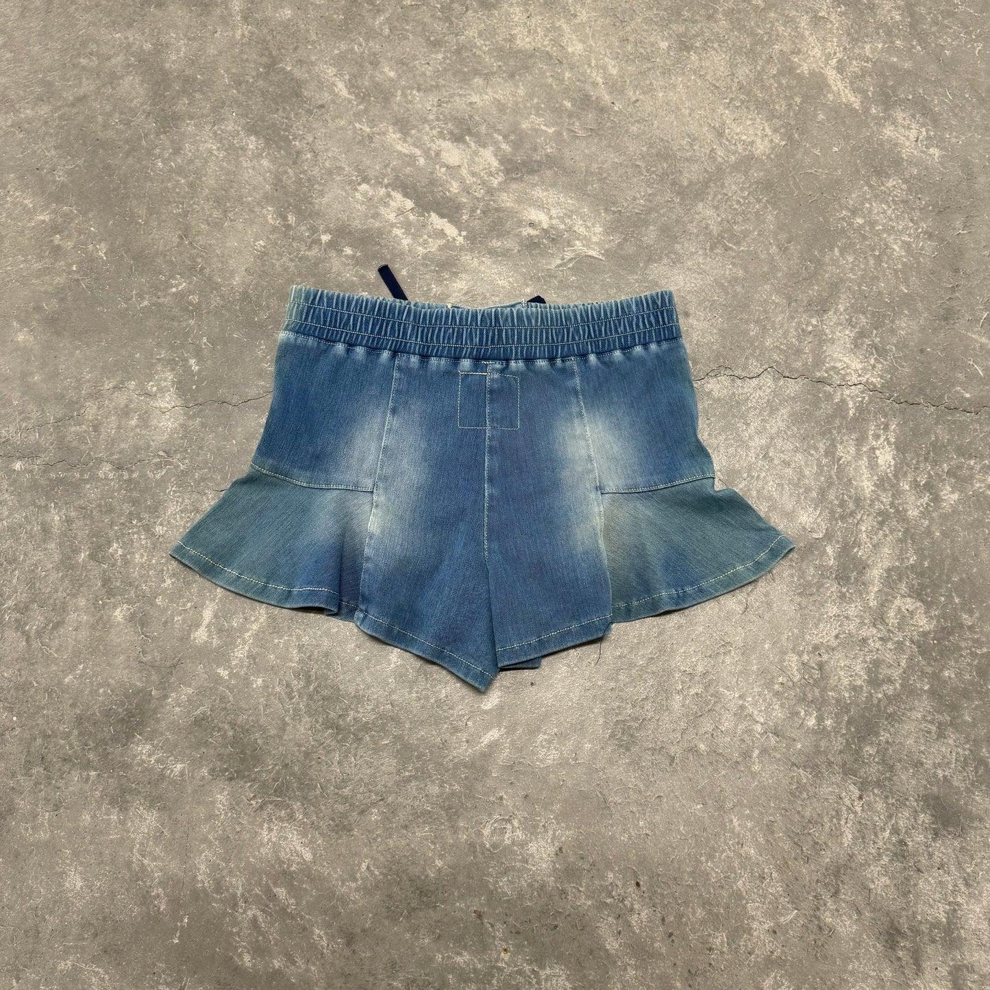 Lightwashed Blue Micro Skort