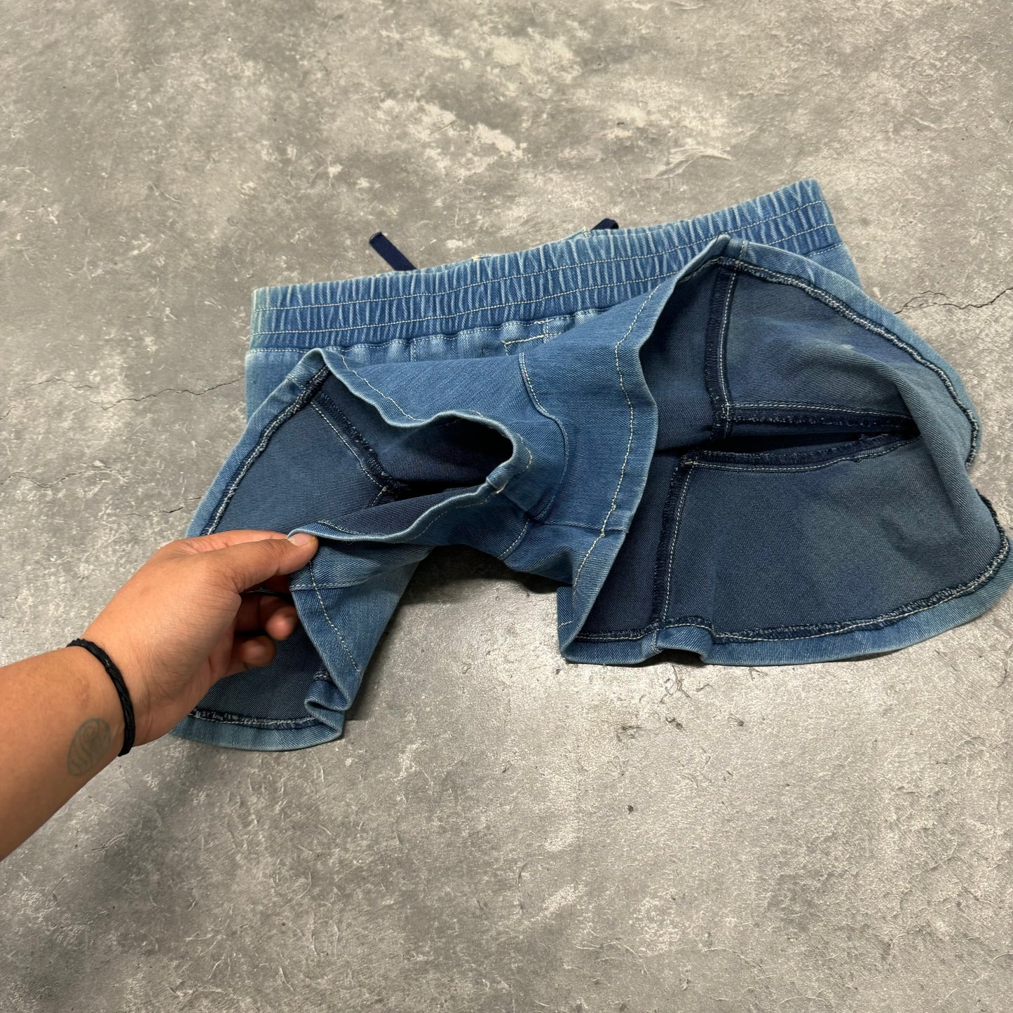 Lightwashed Blue Micro Skort