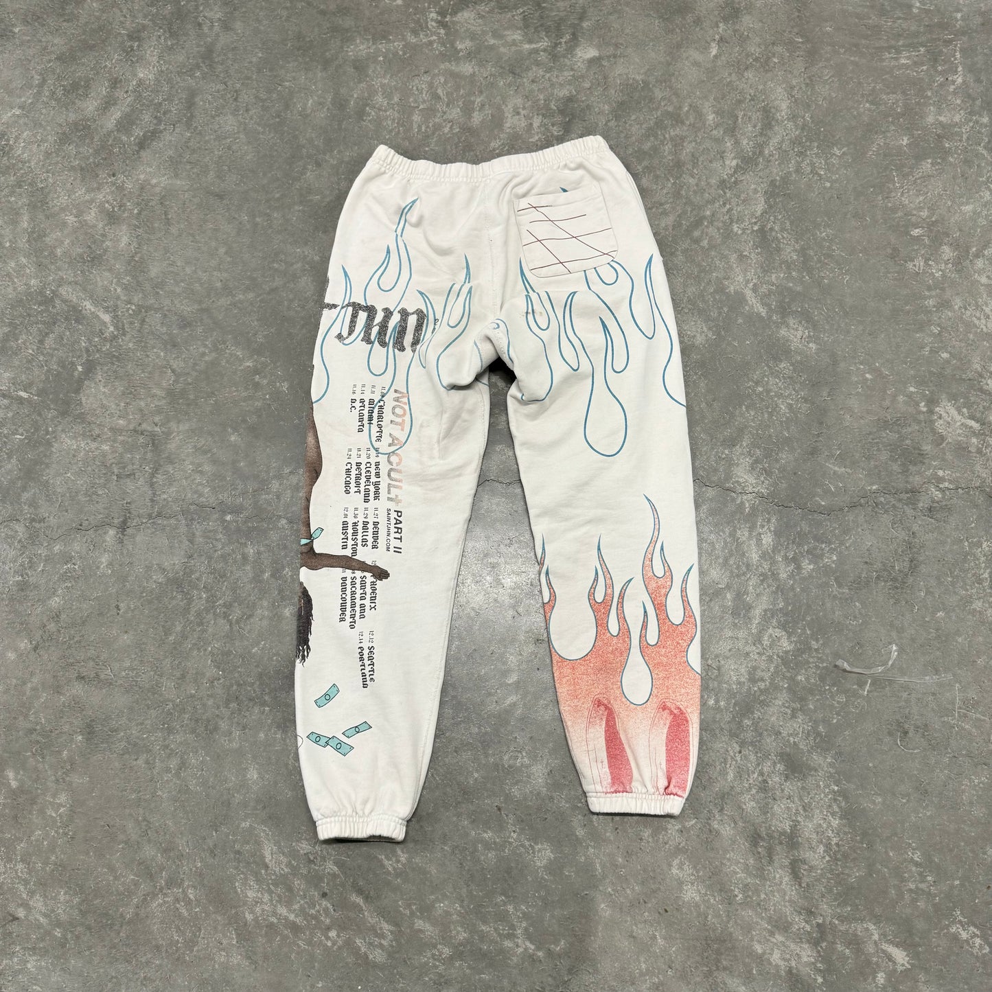 Graphic Flame Sweatpants By ST JHN.