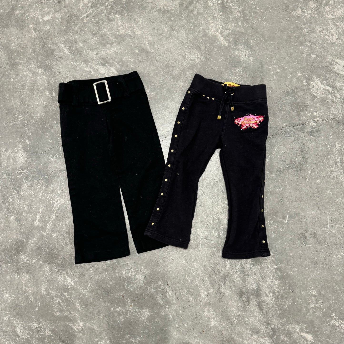 Girls Vintage Black Pants 2T