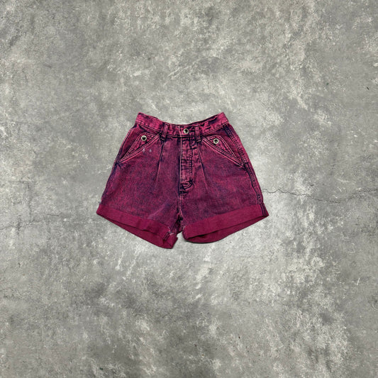 Vintage Magenta High Waisted Shorts