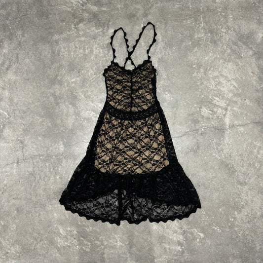 Vintage Lace Goth Fairy Dress