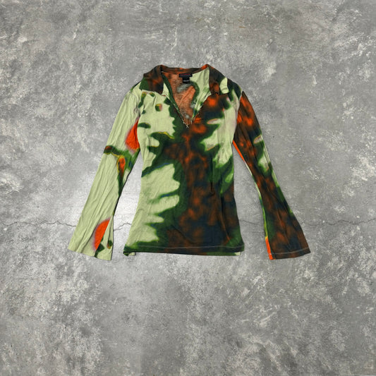 Designer Green Multi Colored Blouse