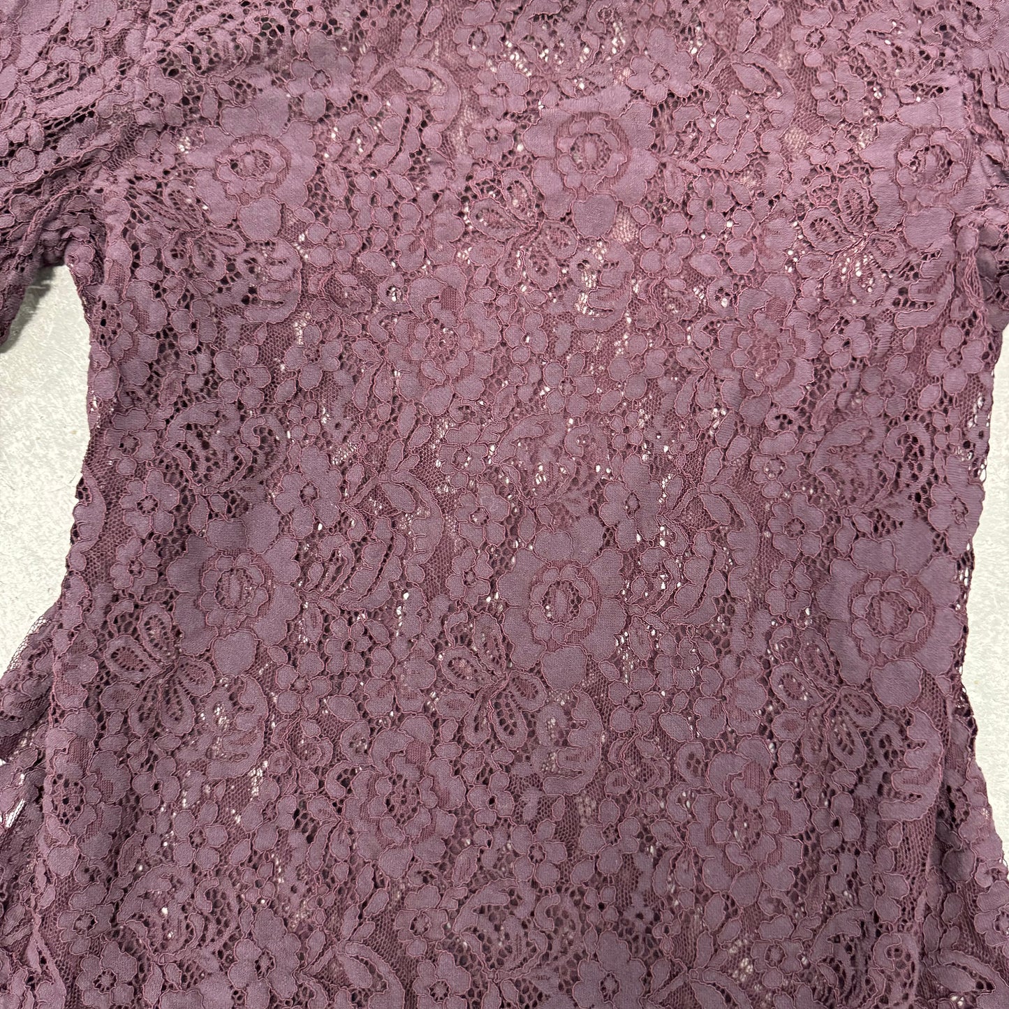 Purple Lace Ribbon Blouse