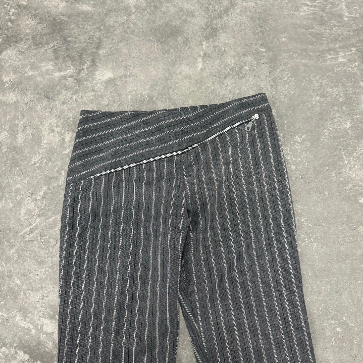 Vintage Designer Grey Pinstripe Pants