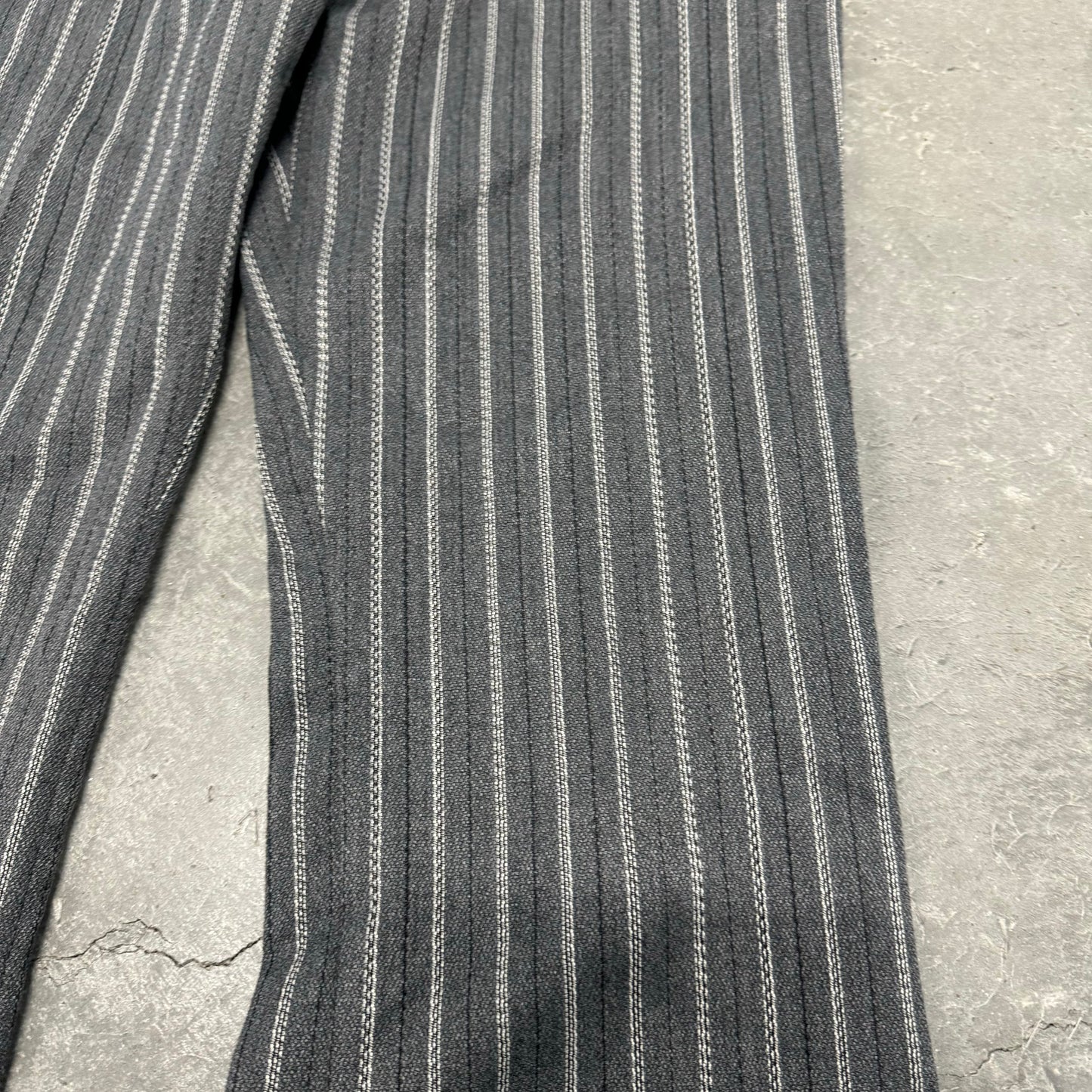 Vintage Designer Grey Pinstripe Pants