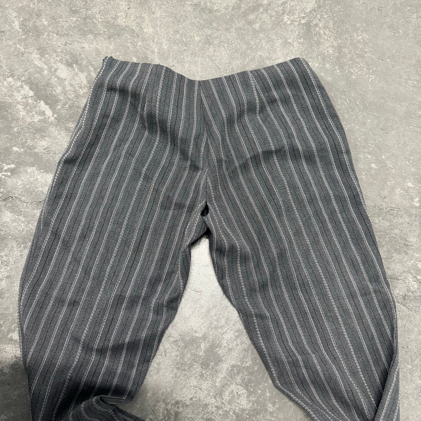 Vintage Designer Grey Pinstripe Pants