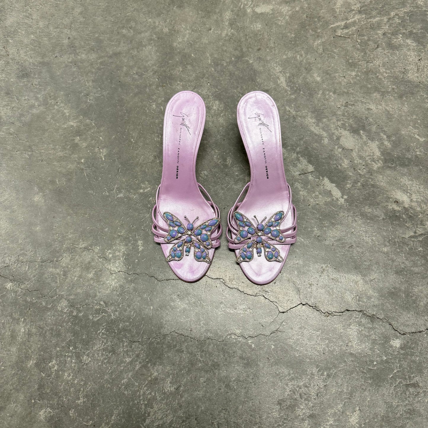 Giuseppe Zanotti Butterfly Kitten Heels