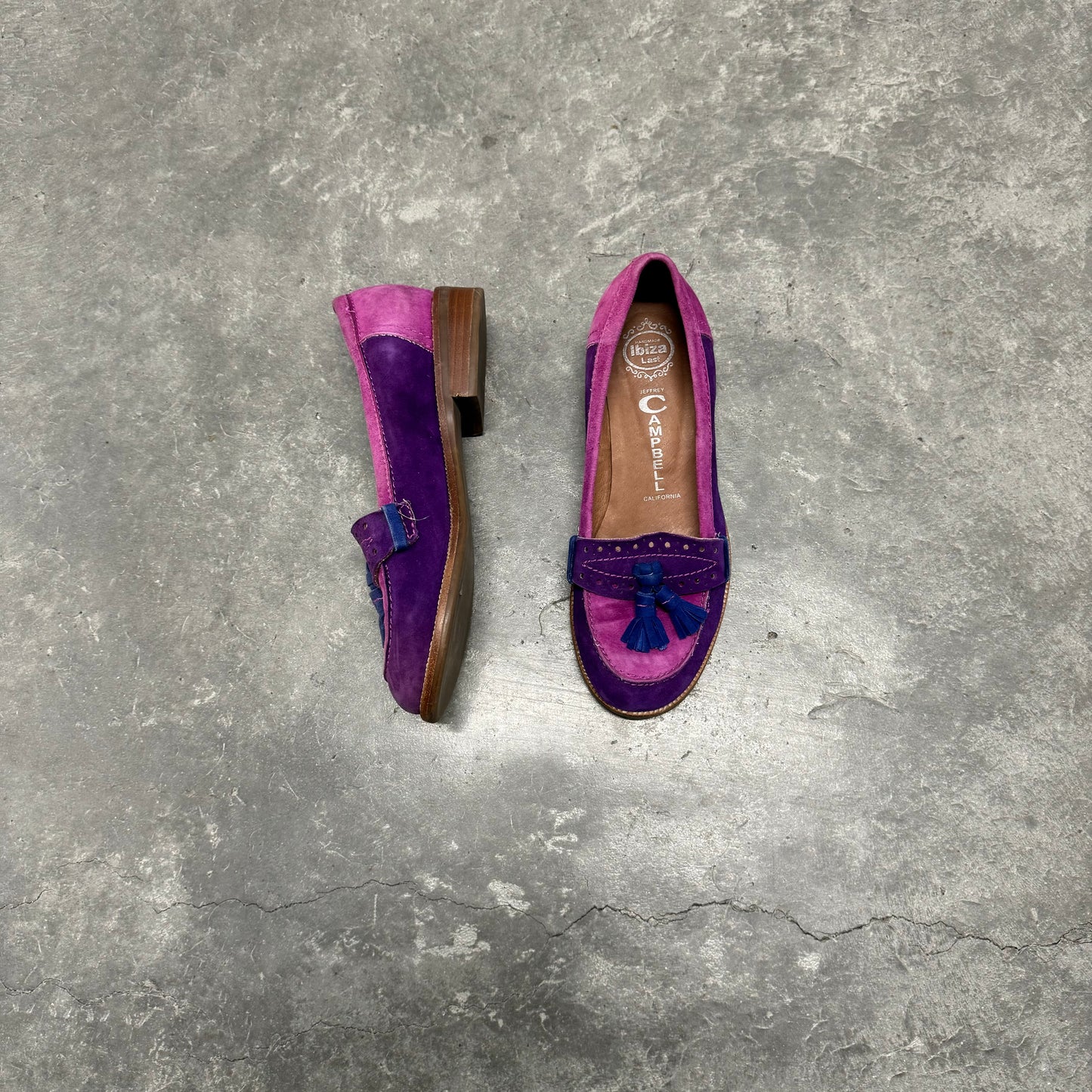 Jefferry Campbell Purple Loafers