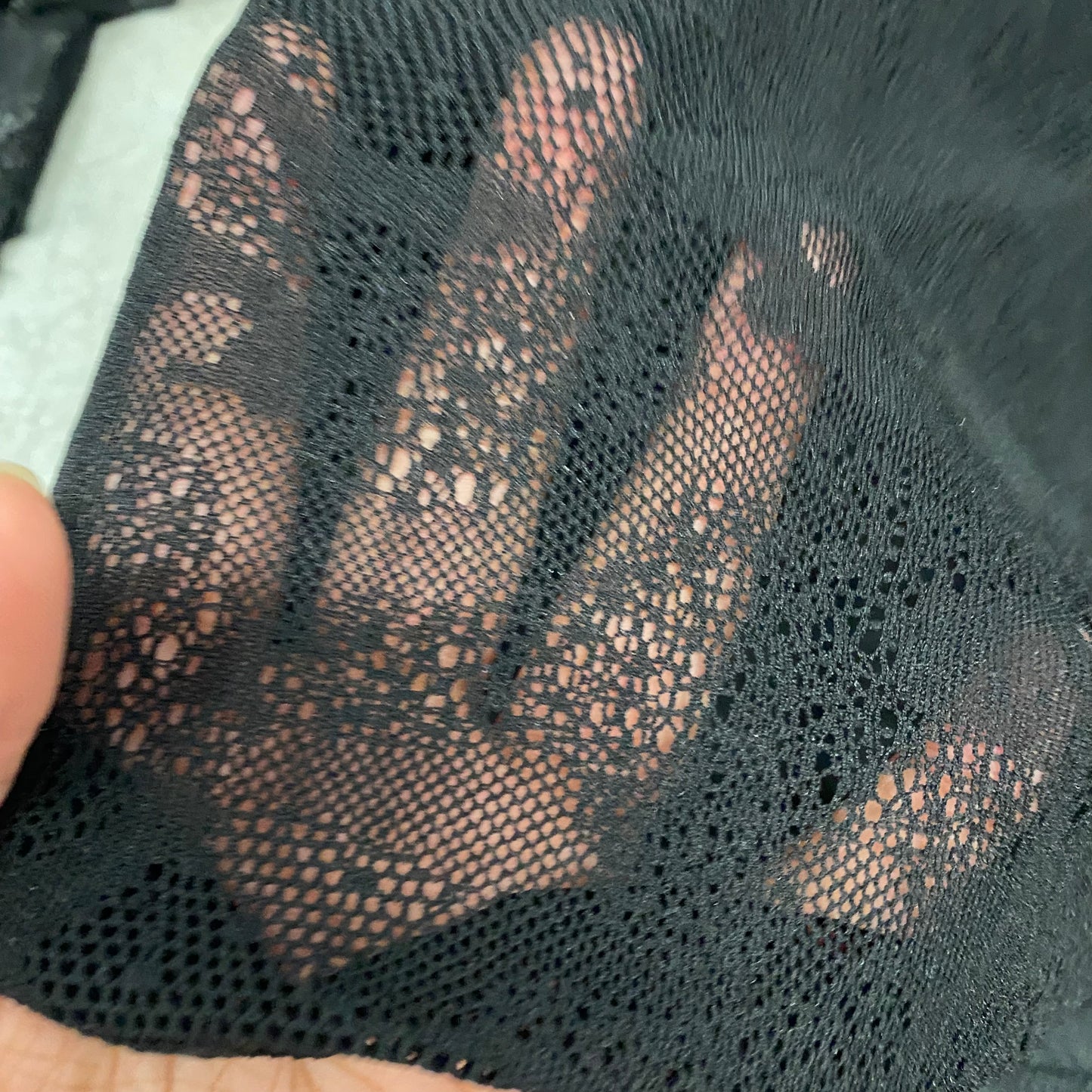 Mesh Black High Neck Top
