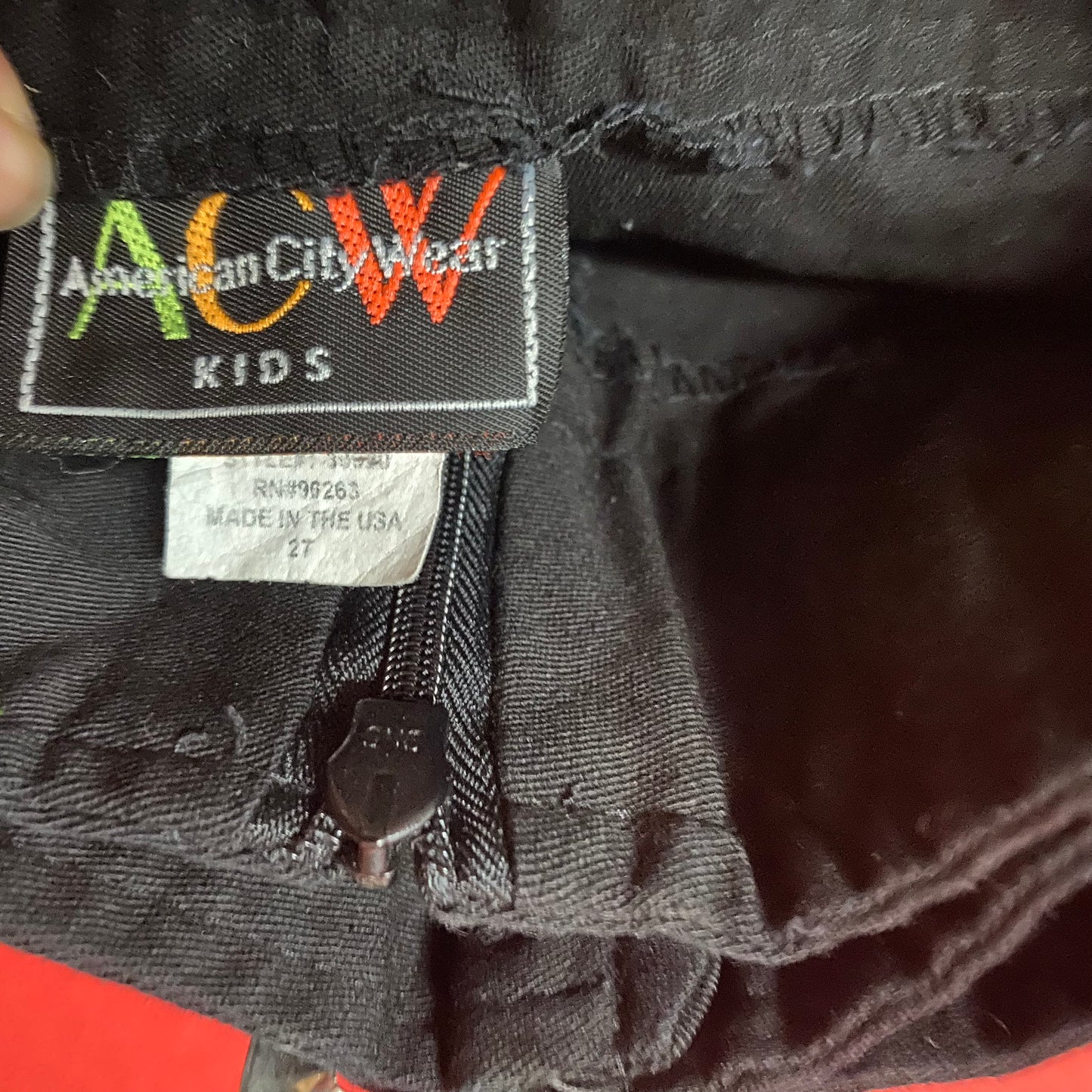 Vintage Black Pants W/ Buckle 2T