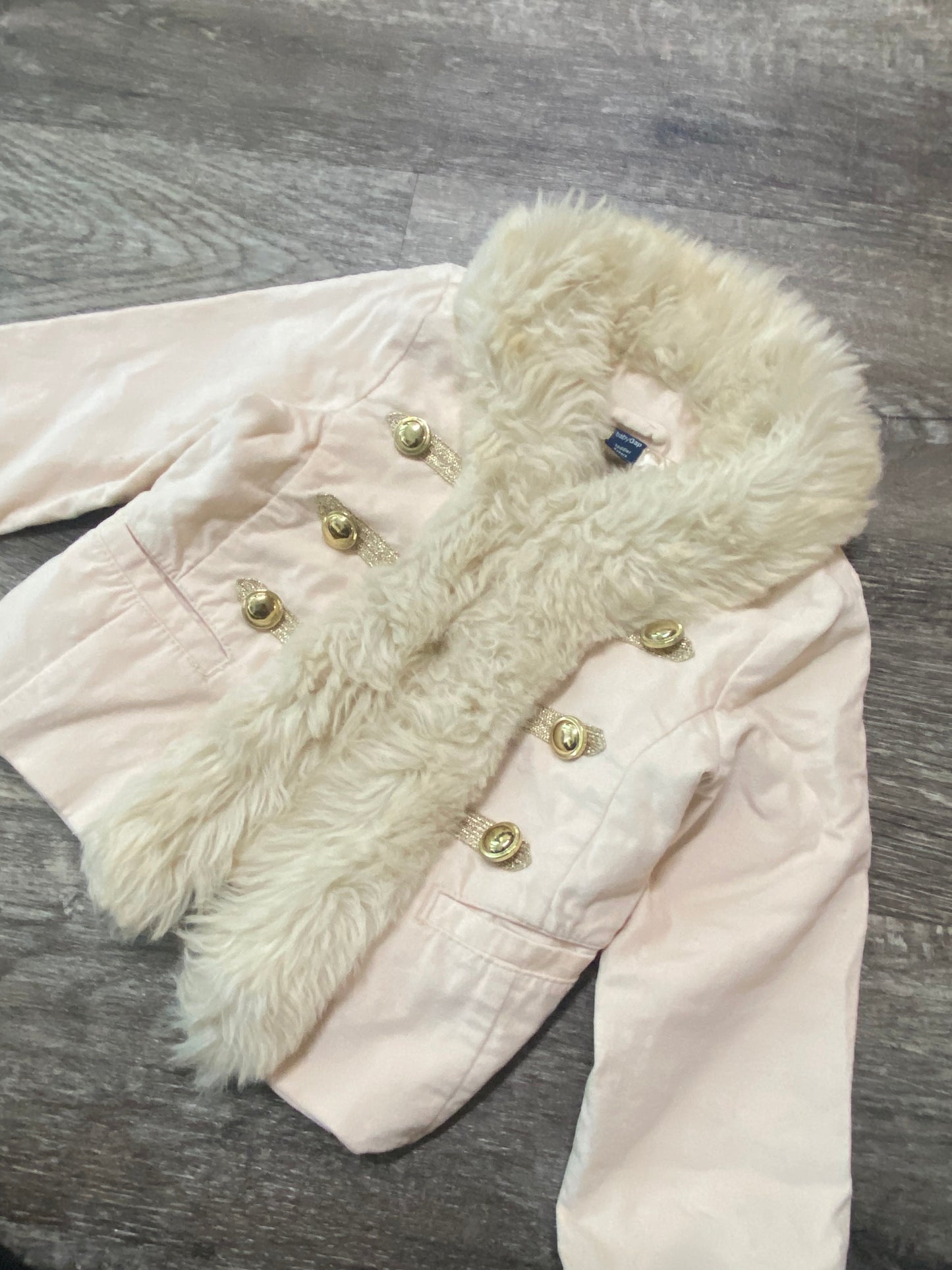 Creme Fur Trim Jacket 3T