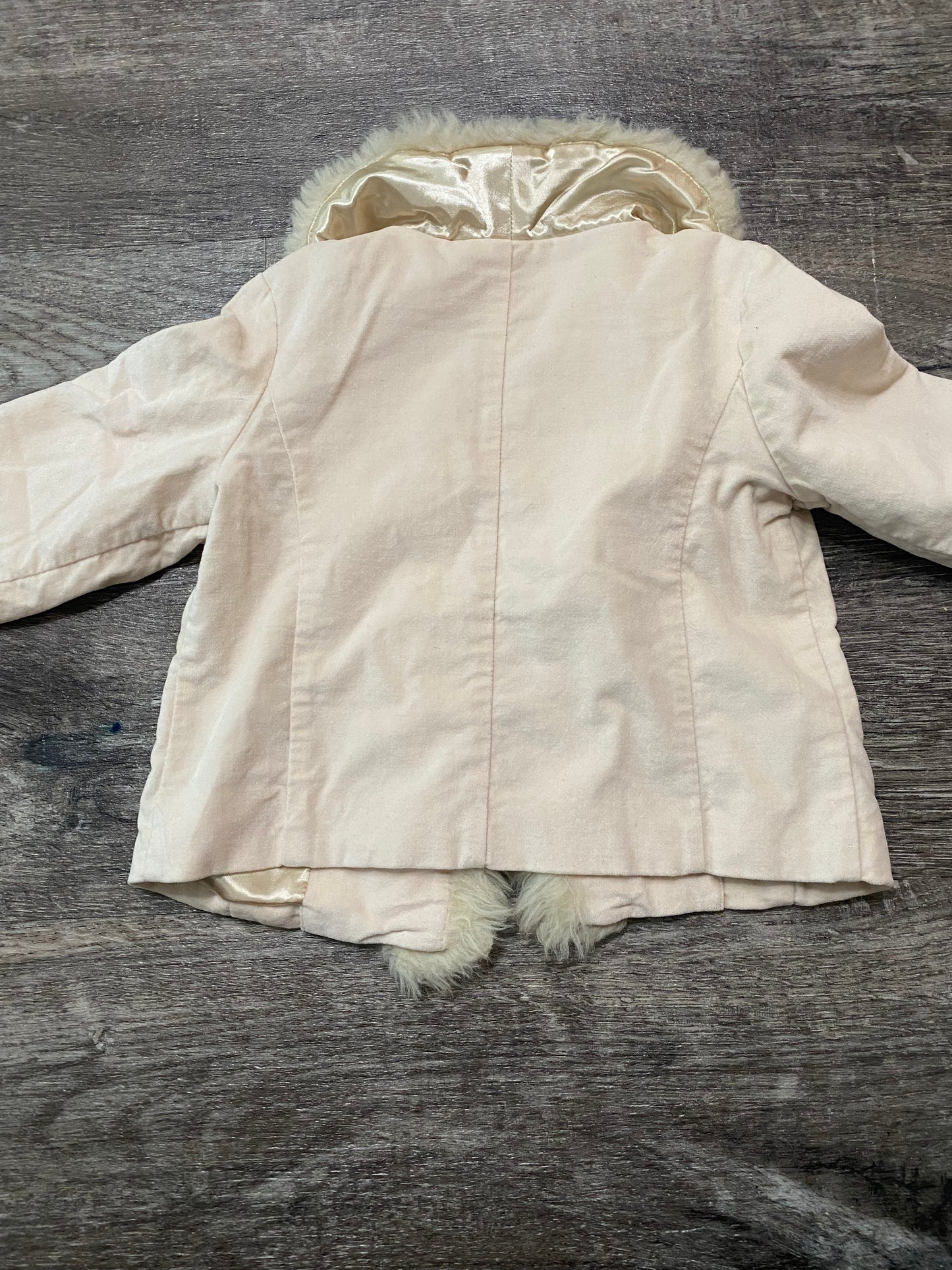 Creme Fur Trim Jacket 3T