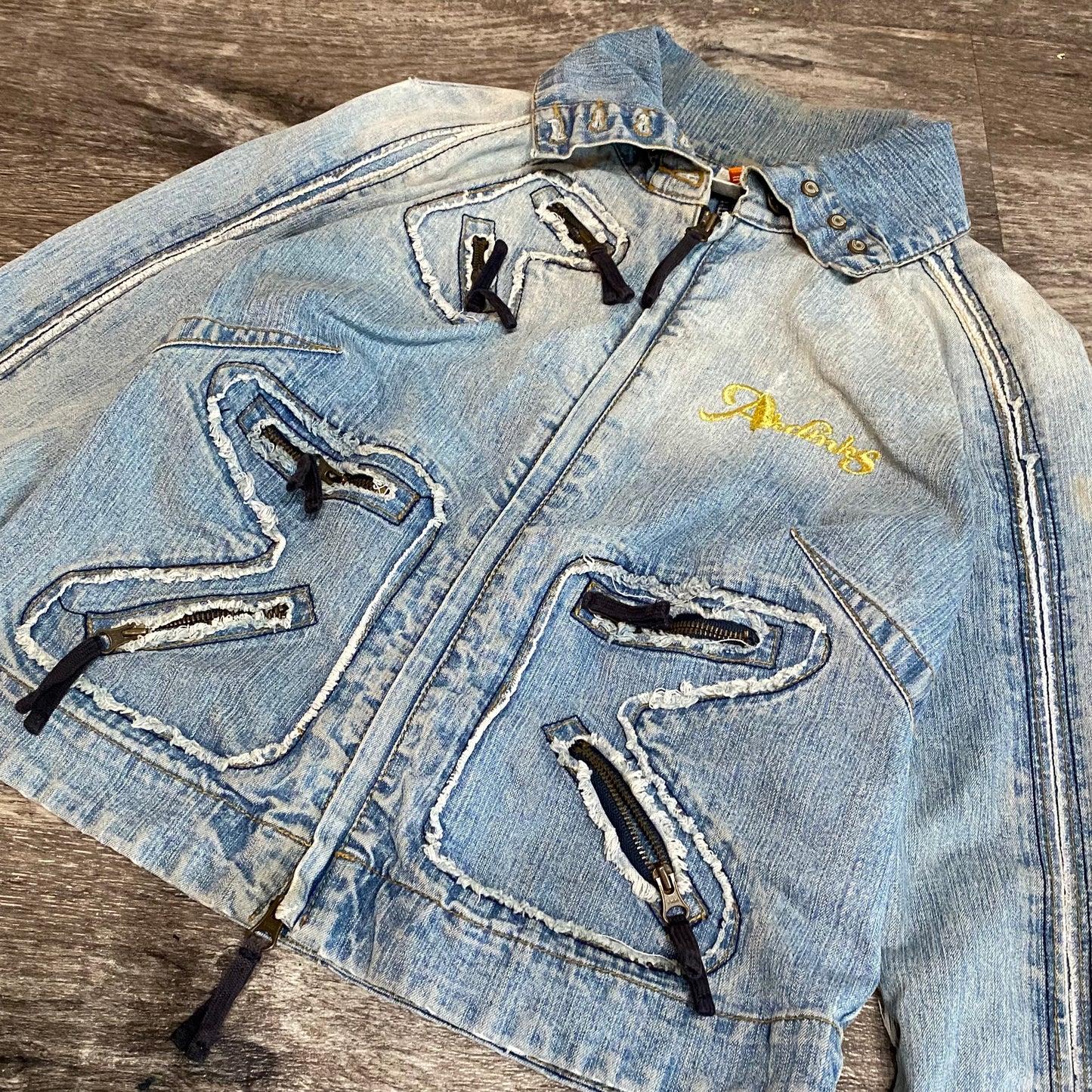 Y2k Distressed Denim Jacket