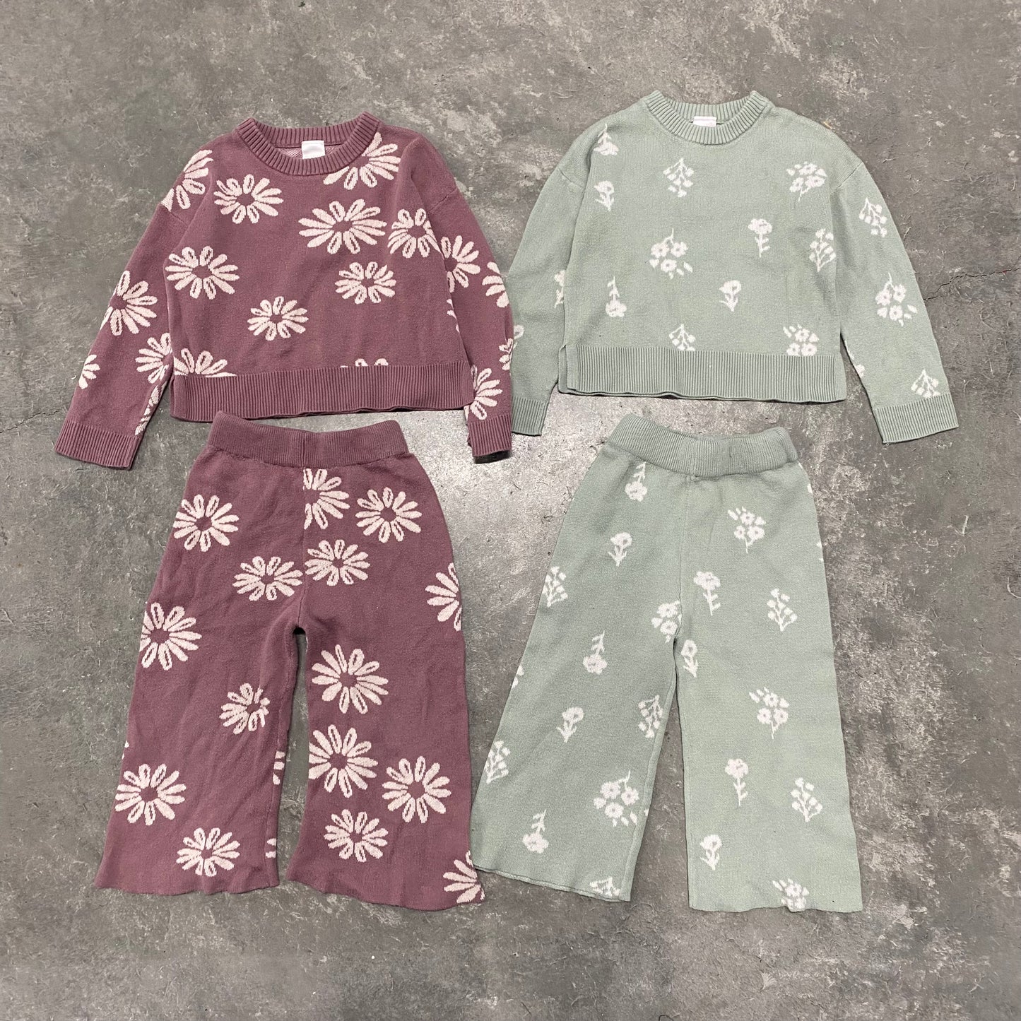 Floral Knit Sets Bundle 4T