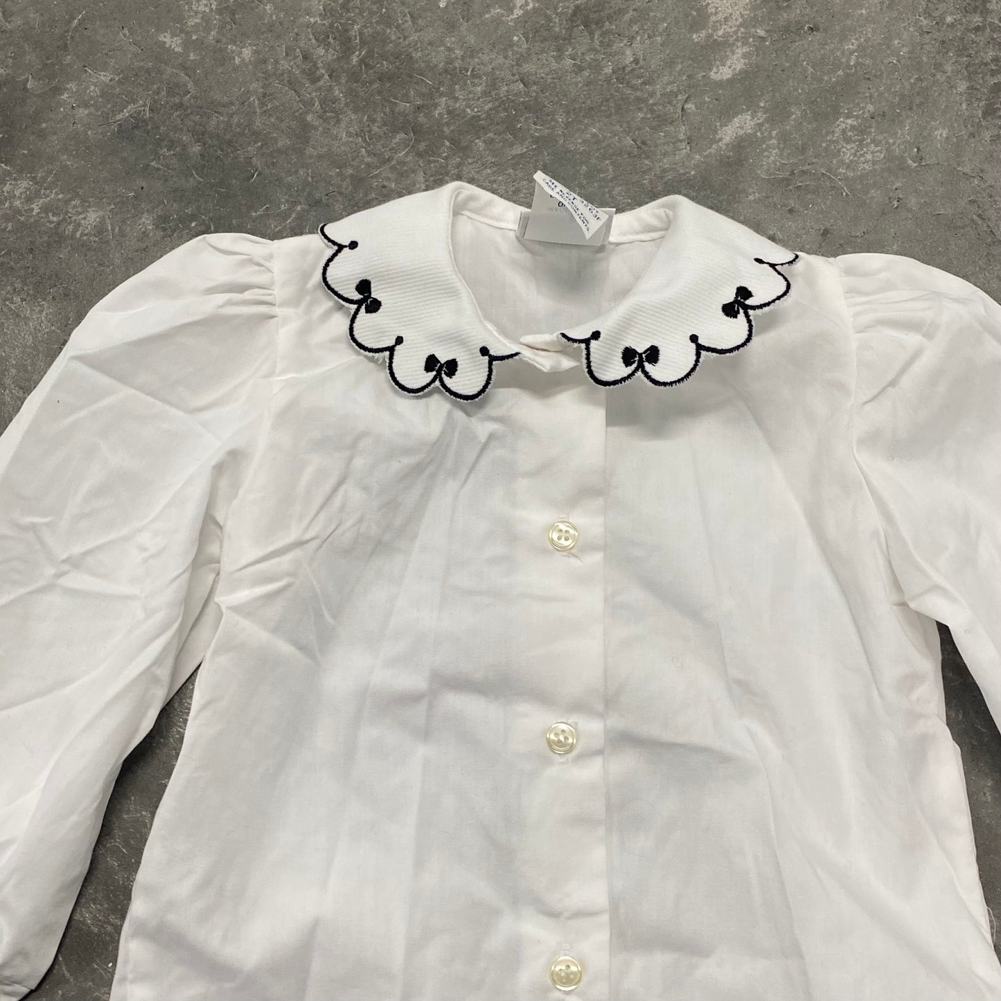 Vintage White Button Up 2T