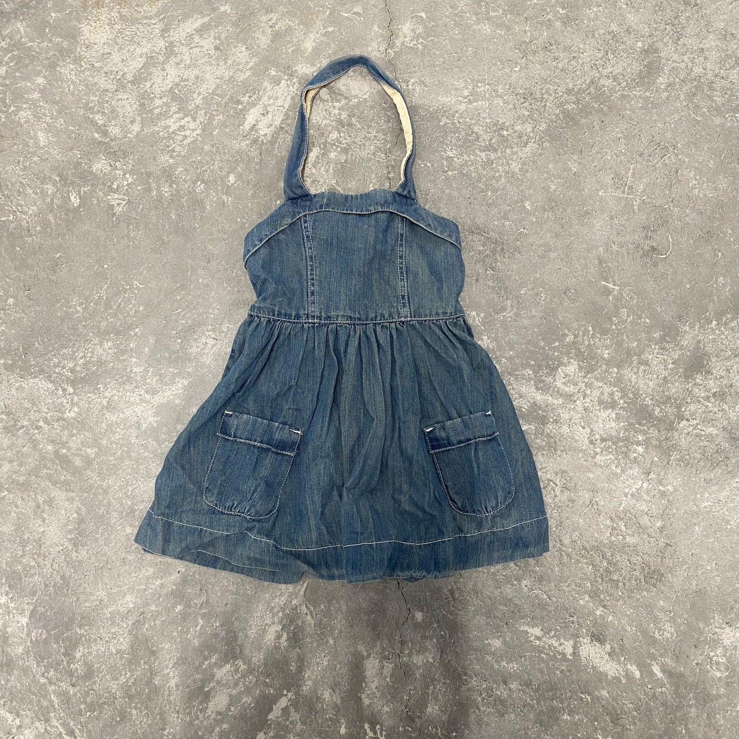 Denim Halter Dress 5T