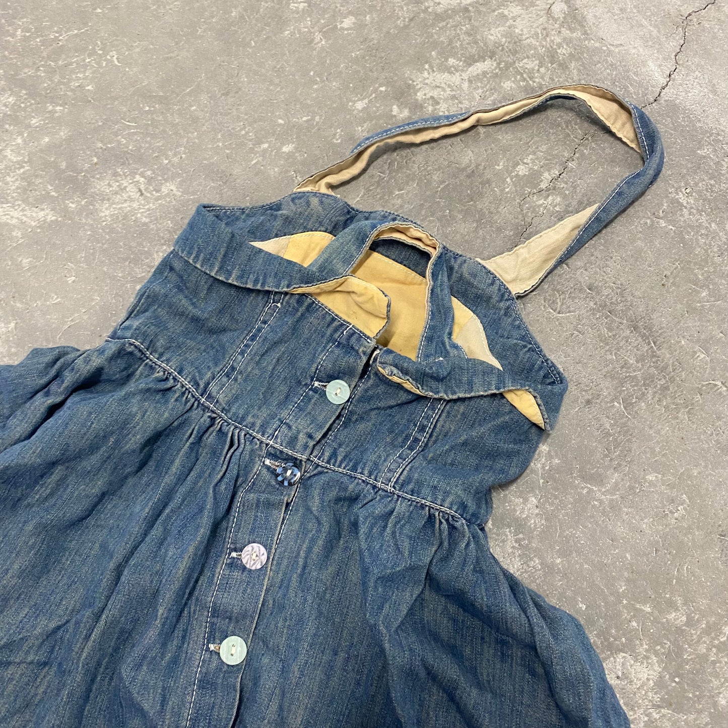 Denim Halter Dress 5T