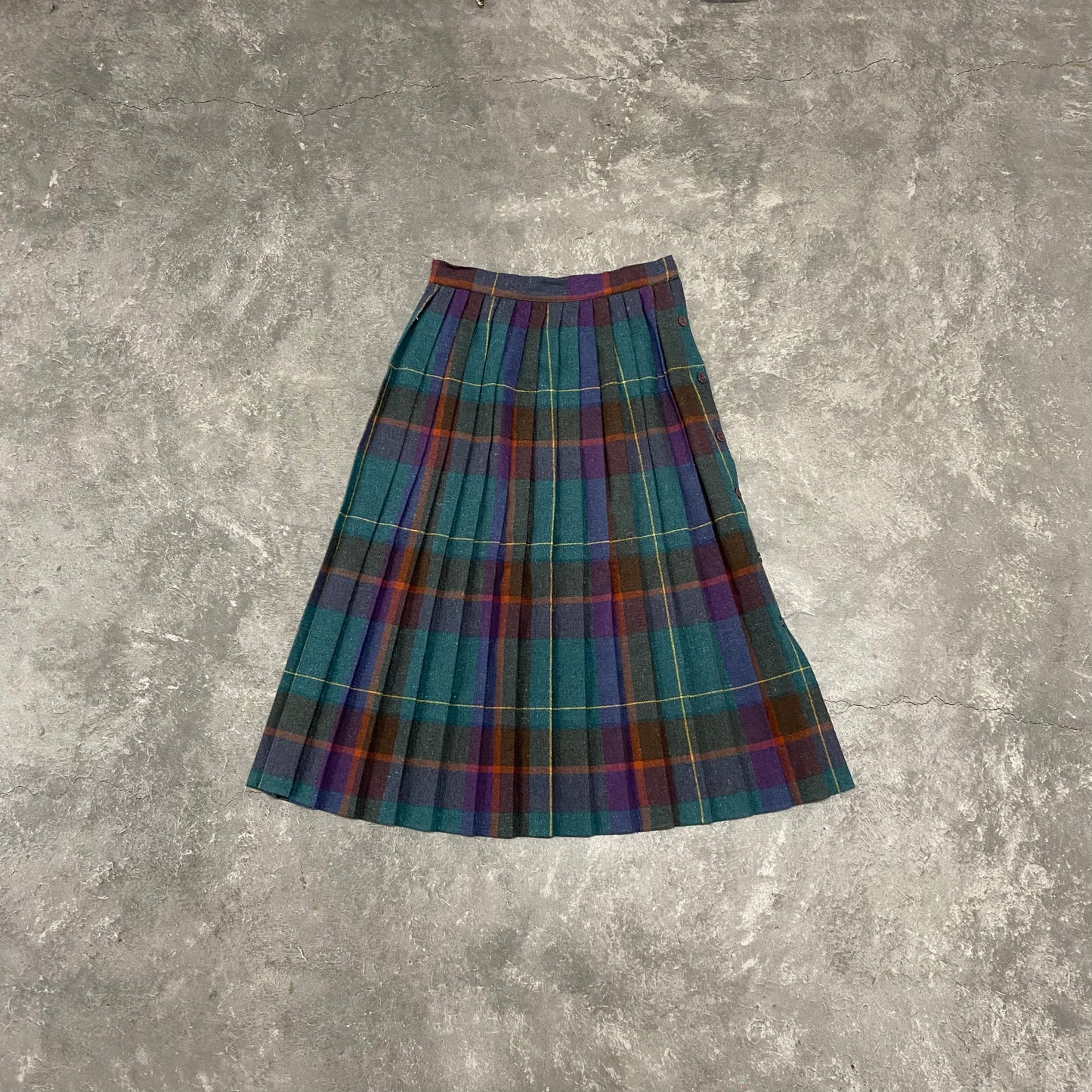 Vintage Plaid School Girl Maxi