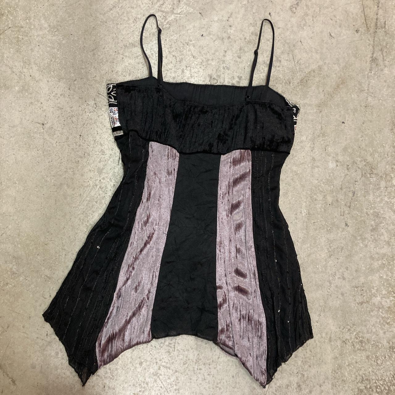 Fairycore Sequin Black Tank