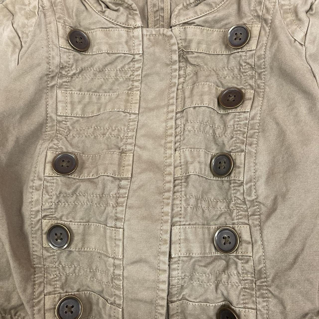 Tan  Military Style Jacket